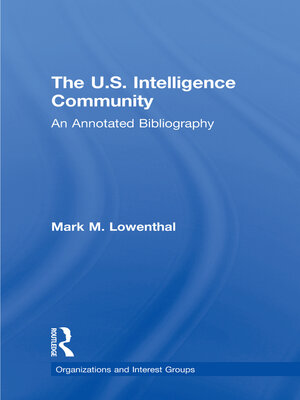 cover image of The U.S. Intelligence Community